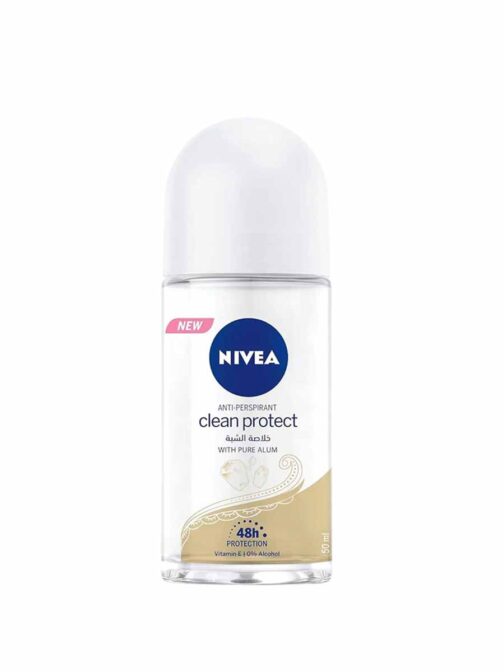 Nivea Clean Protect White Pure Alum 48H Protection Roll On 50ml