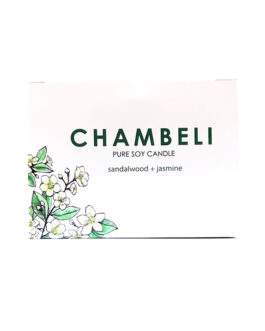 Aura Craft Chambeli Pure Soy Candle Sandal Wood + Jasmine